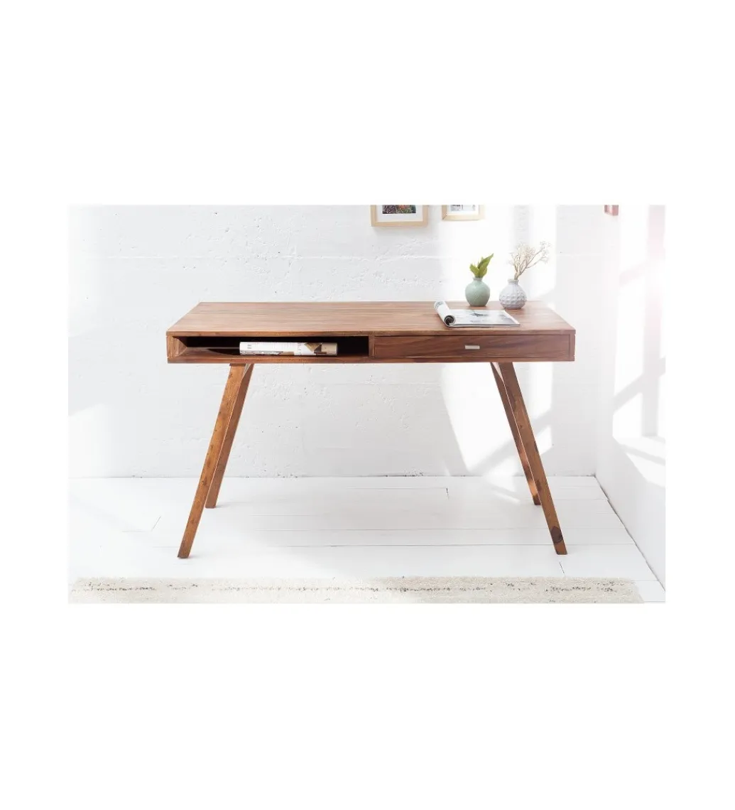Biurko Retro 120 cm drewno Sheesham*Invicta Interior Best
