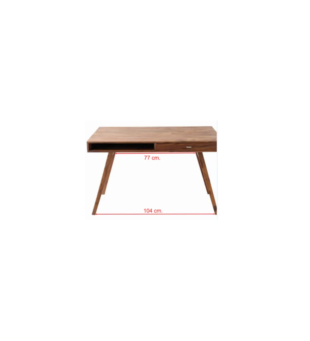 Biurko Retro 120 cm drewno Sheesham*Invicta Interior Best