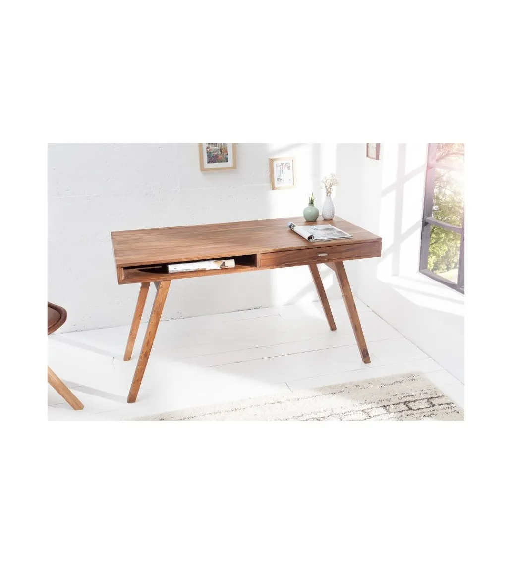 Biurko Retro 120 cm drewno Sheesham*Invicta Interior Best