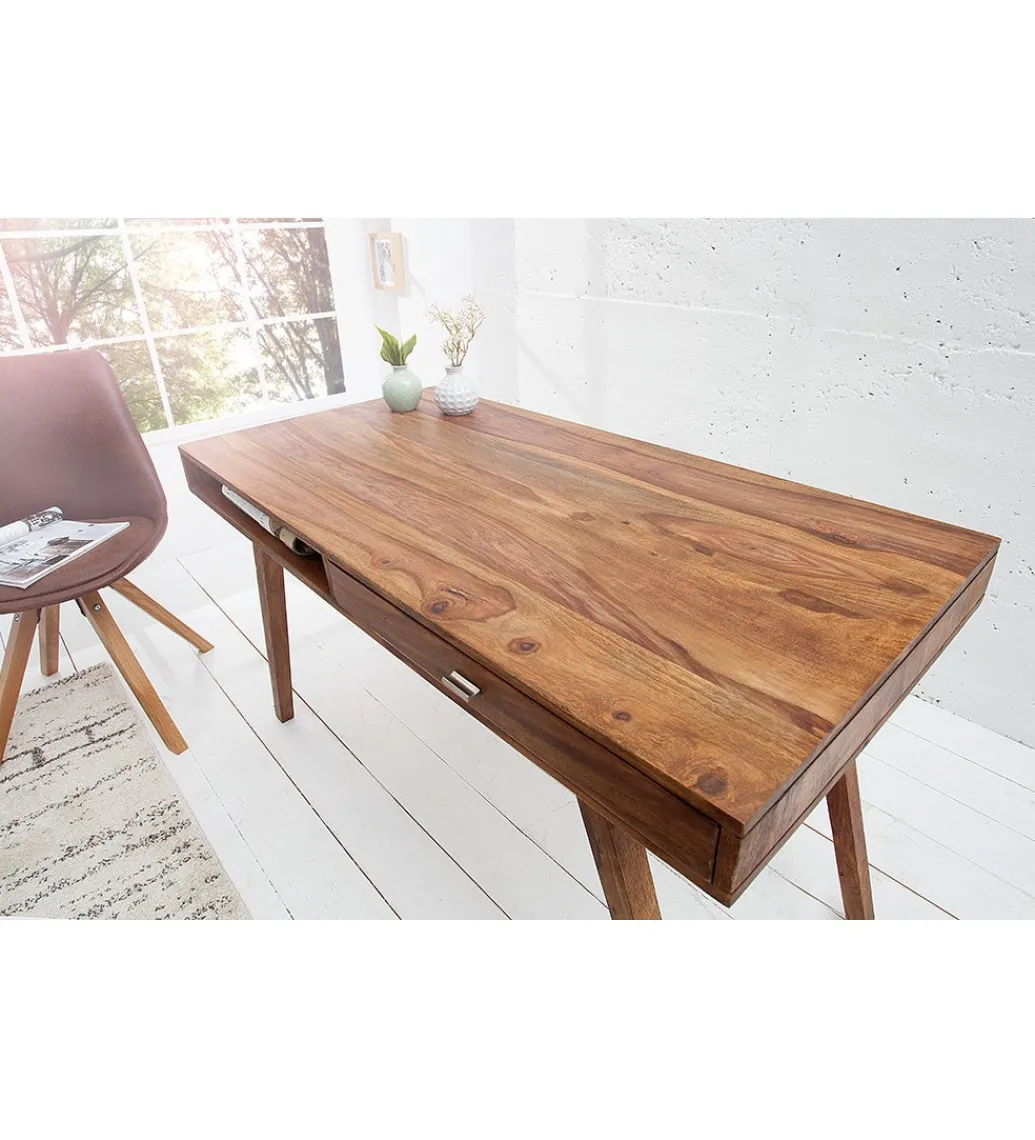 Biurko Retro 120 cm drewno Sheesham*Invicta Interior Best