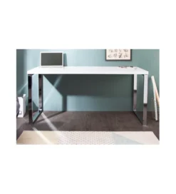 Biurko White Desk 160 cm białe*Invicta Interior Best