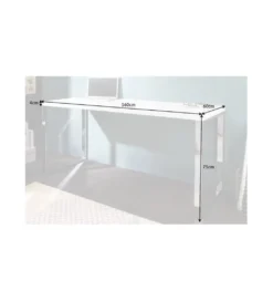 Biurko White Desk 160 cm białe*Invicta Interior Best