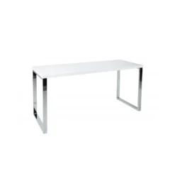 Biurko White Desk 160 cm białe*Invicta Interior Best