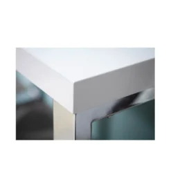 Biurko White Desk 140 cm białe*Invicta Interior Best