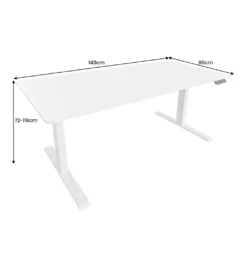 Biurko WHITE DESK 140 cm białe*Invicta Interior Sale