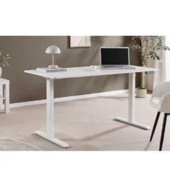 Biurko WHITE DESK 140 cm białe*Invicta Interior Sale
