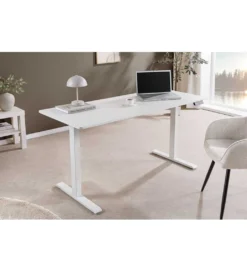 Biurko WHITE DESK 140 cm białe*Invicta Interior Sale