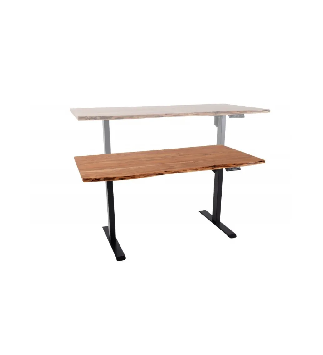 Biurko z regulowaną wysokością ARKTYKA Mammut 160 cm drewno akacja*Invicta Interior - przedsprzedaż Outlet