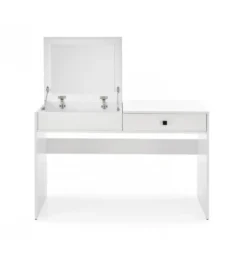Biurko z toaletka MEGAN 120 cm biały mat*Halmar Discount