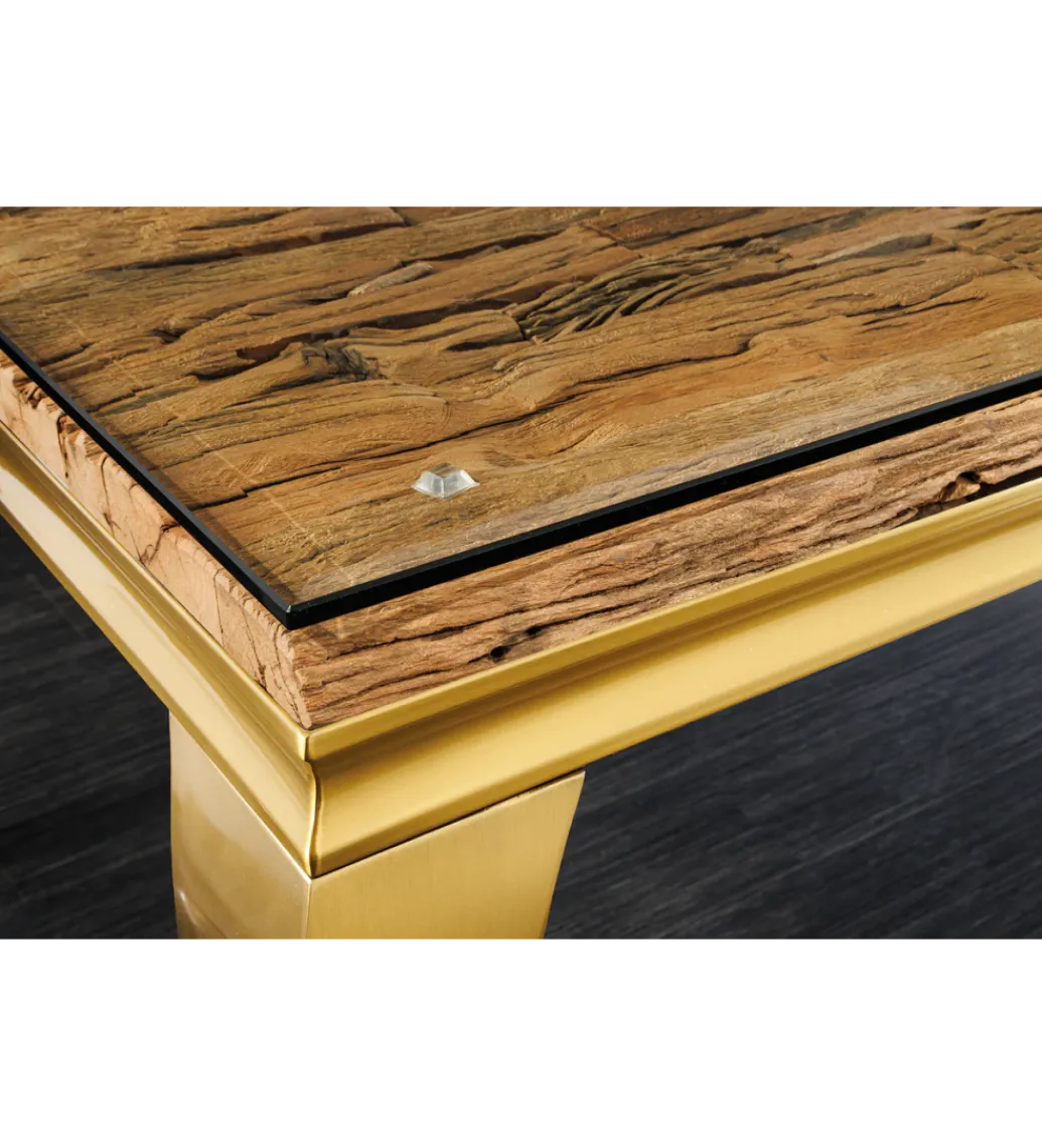 Blat do konsoli MODERN BAROCK BARRACUDA 140 cm drewno teak*Invicta Interior