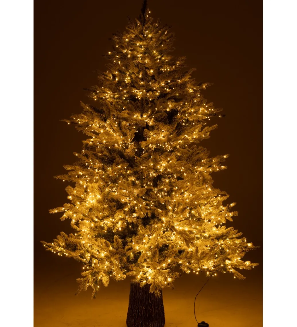 Choinka sztuczna 3000 Led sztuczny śnieg XAMS 210 cm biała*J-Line Hot