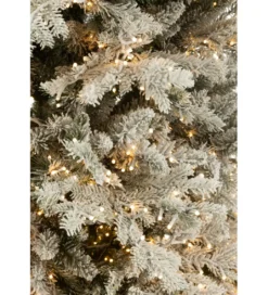Choinka sztuczna 3000 Led sztuczny śnieg XAMS 210 cm biała*J-Line Hot