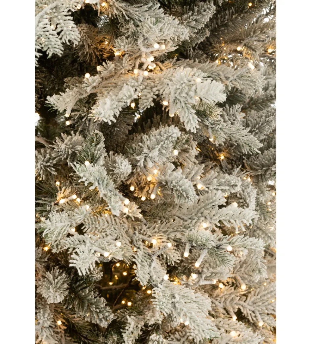 Choinka sztuczna 3000 Led sztuczny śnieg XAMS 210 cm biała*J-Line Hot