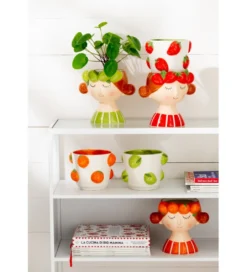 Donica FLOWERPOTTY 30 cm ceramika pomarańczowa*J-Line Sale