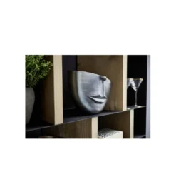 Doniczka Half face 31 cm antracytowy*KDesign Hot