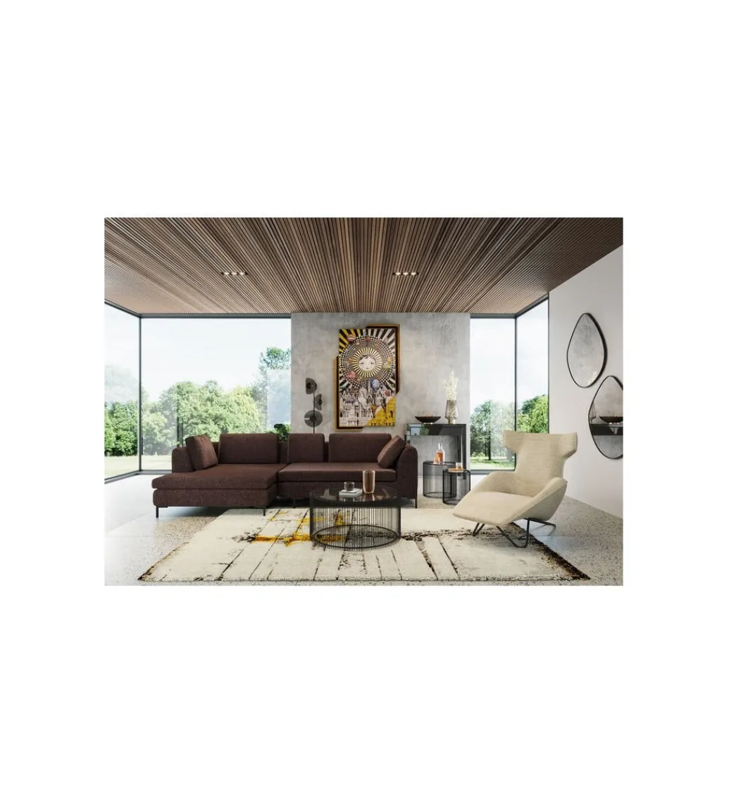 Dywan Abstract 240 cm x 170 cm szaro -żółty*KDesign Online