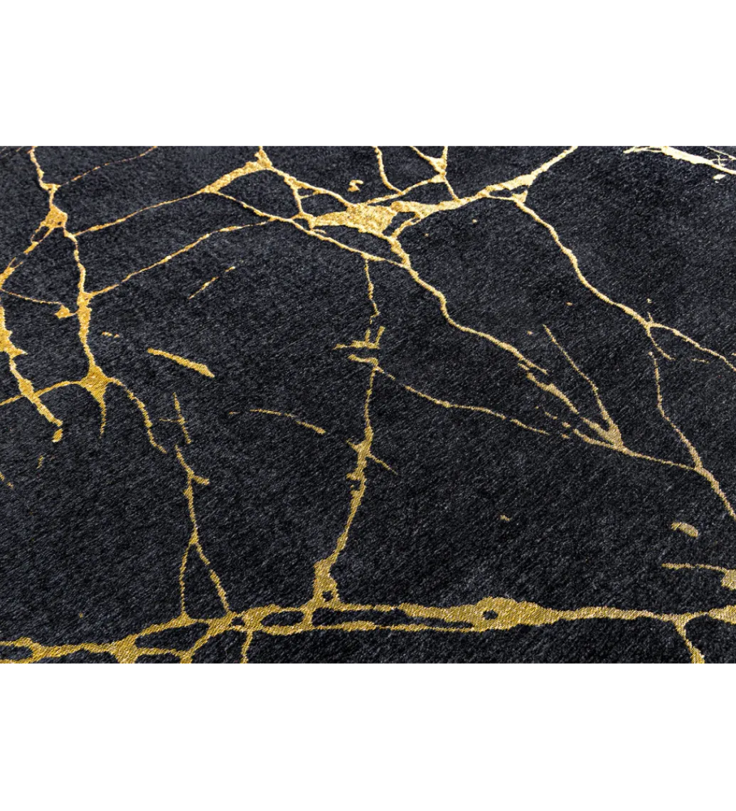 Dywan MARBLE 160 x 240 cm czarno złoty*Invicta Interior Discount