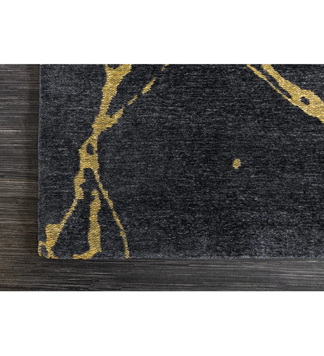 Dywan MARBLE 160 x 240 cm czarno złoty*Invicta Interior Discount