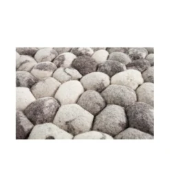 Dywan Organic 200 cm x 120 cm szary filcowy*Invicta Interior