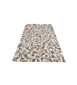 Dywan Organic 200 cm x 120 cm szary filcowy*Invicta Interior