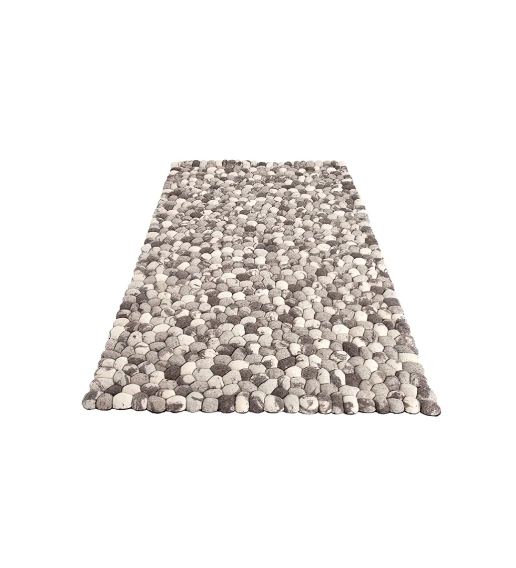 Dywan Organic 200 cm x 120 cm szary filcowy*Invicta Interior