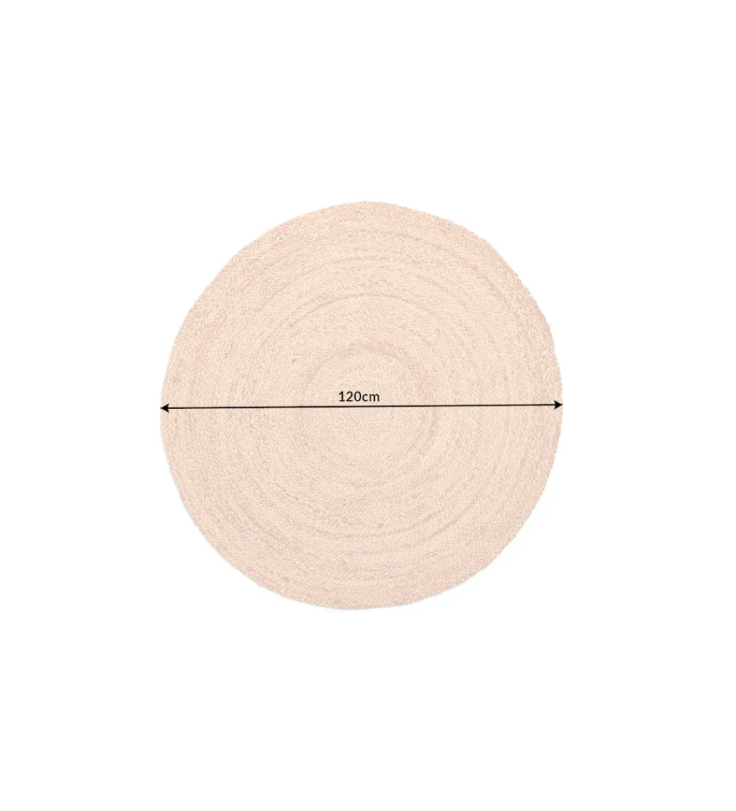 Dywan PURE NATURE 120 cm naturalny okrągły z juty*Invicta Interior Best