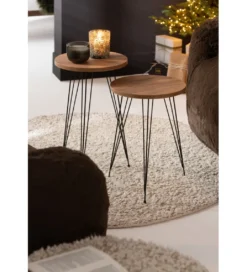Dywan Round Bouclé 190 cm kremowy*J-Line Best
