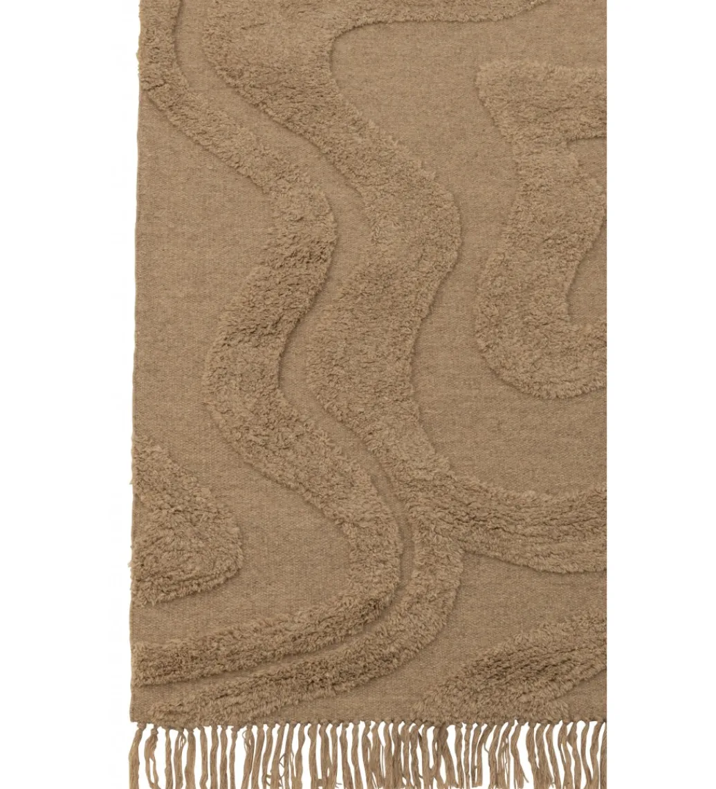Dywan Tufted 160 cm x 230 cm beżowy*J-Line Hot