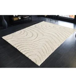 Dywan WAVE 170 x 240 cm kremowy beżowy*Invicta Interior New