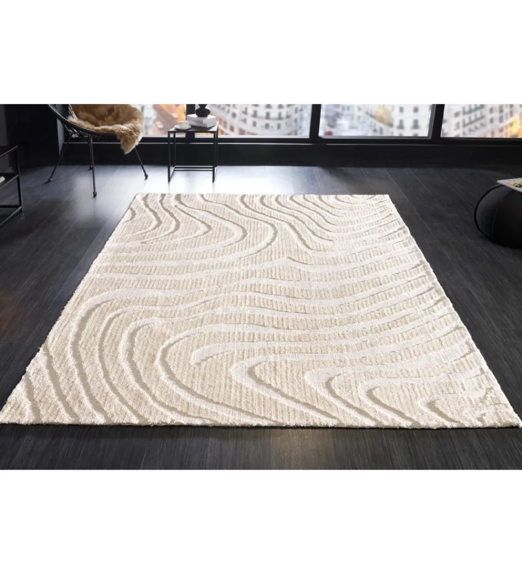 Dywan WAVE 170 x 240 cm kremowy beżowy*Invicta Interior New