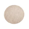 Dywan WOOL 150cm okrągły beżowy*Invicta Interior Best