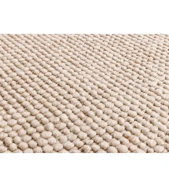 Dywan WOOL 150cm okrągły beżowy*Invicta Interior Best