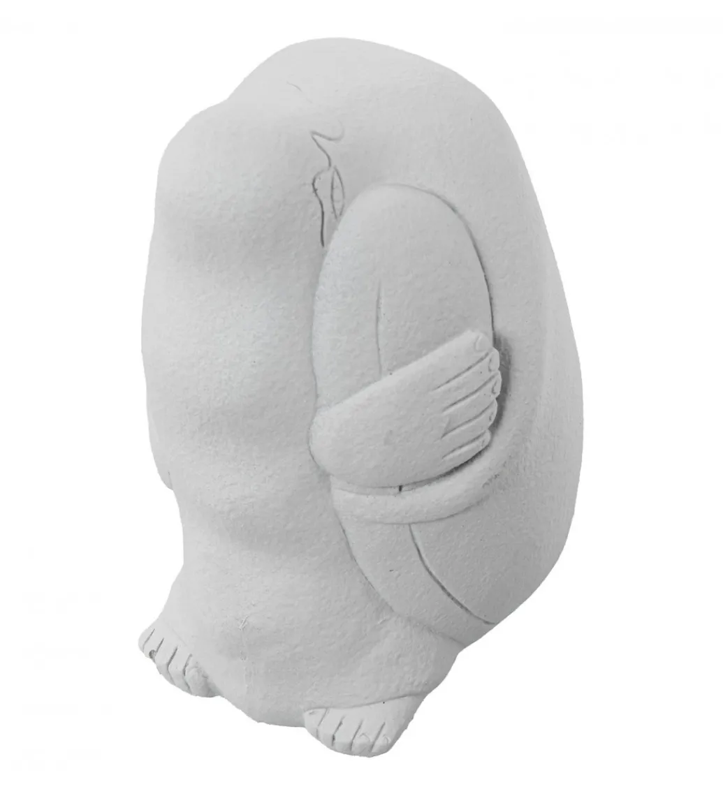 Figurka ABSTRACT 20 cm ceramika biała*Exclusivas Hot