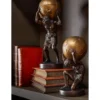 Figurka BALL HOLDING 42 cm ciemno brązowa złota*J-Line Discount