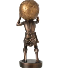 Figurka BALL HOLDING 42 cm ciemno brązowa złota*J-Line Discount
