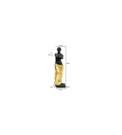 Figurka CLASSIC BEAUTY 48 cm czarno złota*KARE Discount
