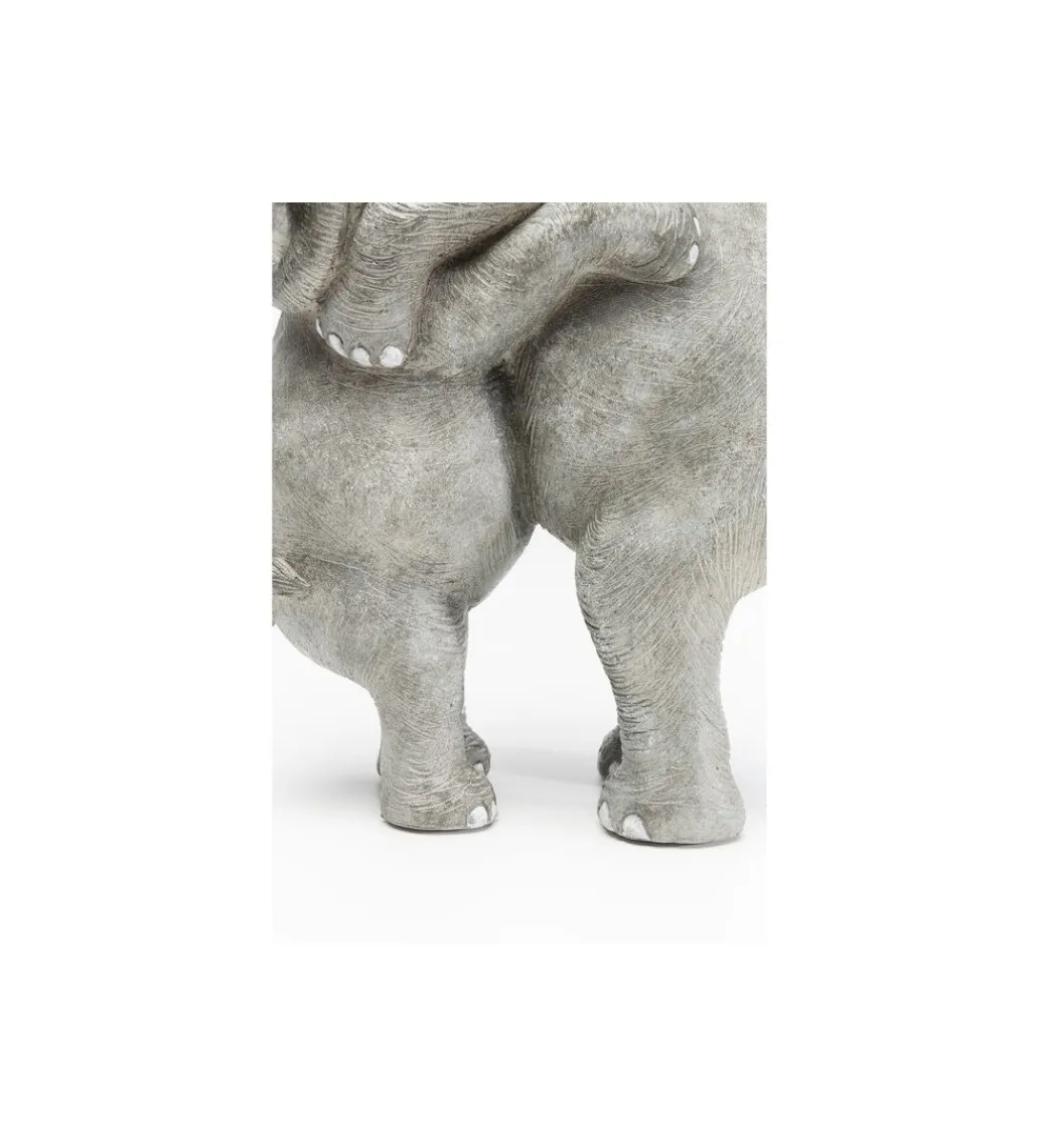 Figurka dekoracyjna Elephant Hug 36 cm szara*KDesign