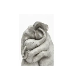 Figurka dekoracyjna Elephant Hug 36 cm szara*KDesign