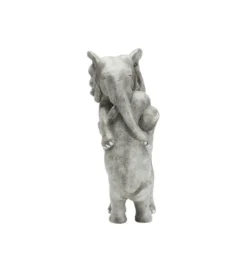 Figurka dekoracyjna Elephant Hug 36 cm szara*KDesign