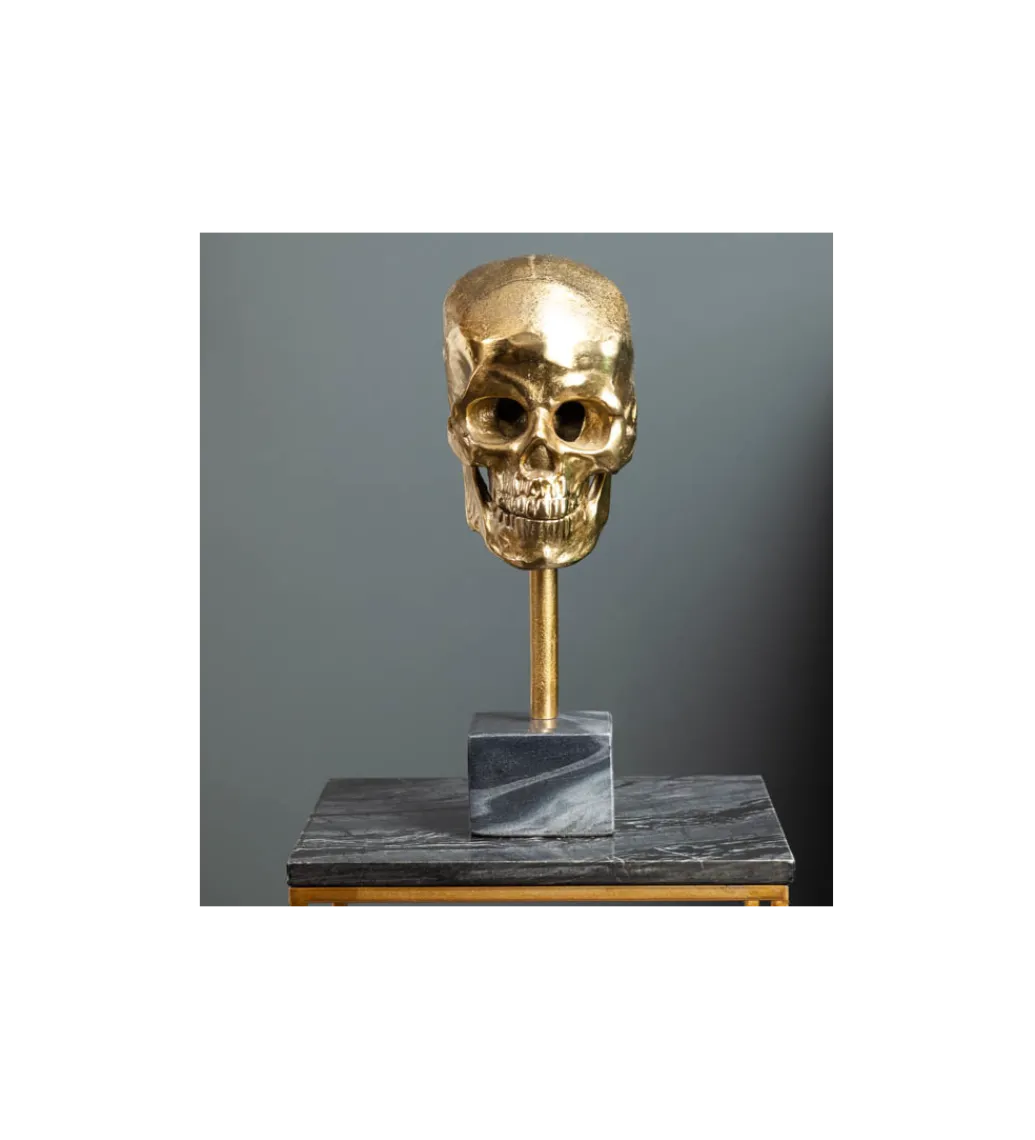 Figurka dekoracyjna Skull złota*Invicta Interior Best