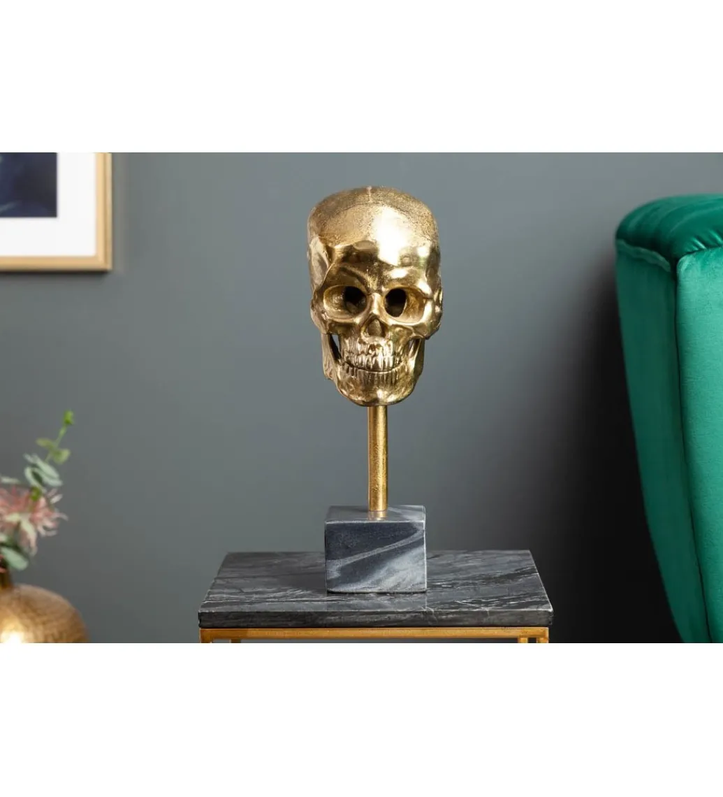 Figurka dekoracyjna Skull złota*Invicta Interior Best