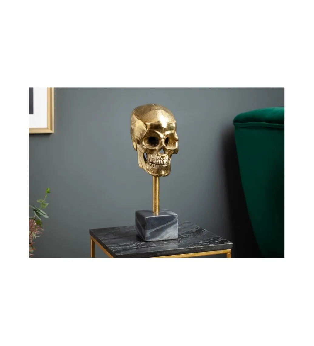 Figurka dekoracyjna Skull złota*Invicta Interior Best
