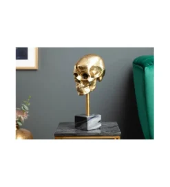 Figurka dekoracyjna Skull złota*Invicta Interior Best