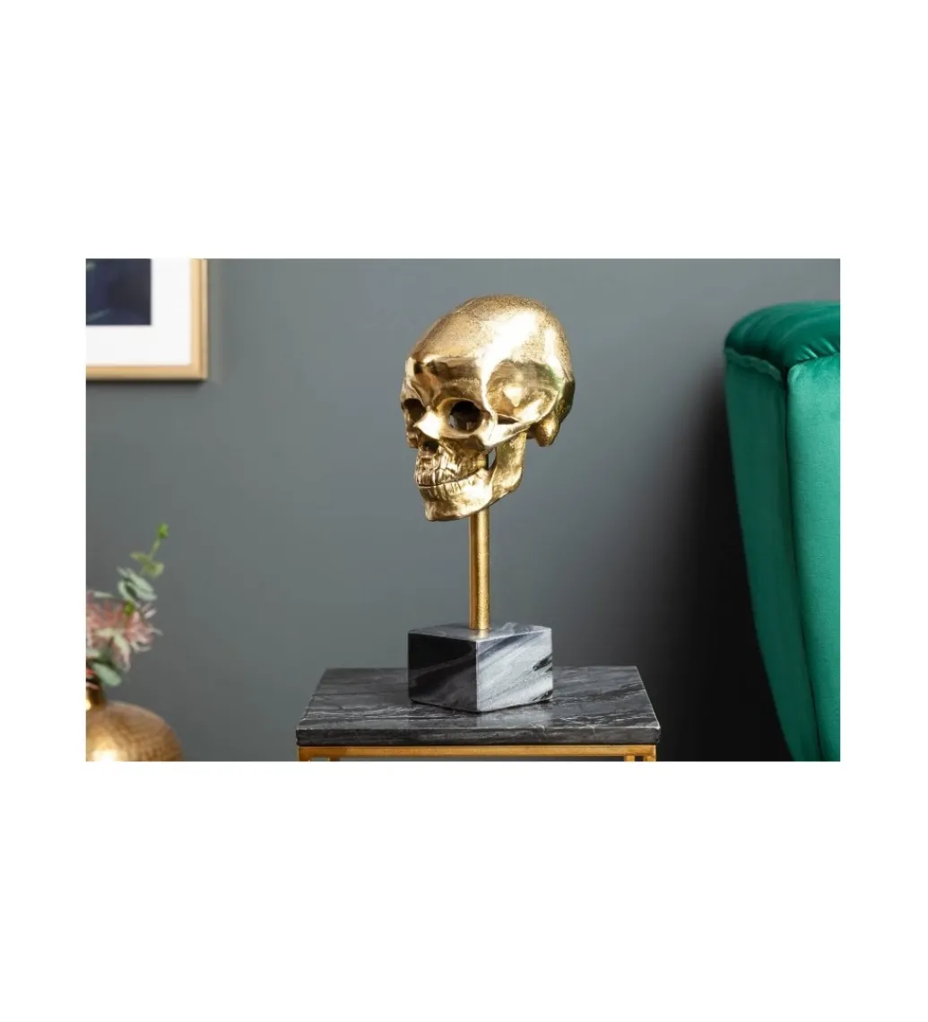 Figurka dekoracyjna Skull złota*Invicta Interior Best