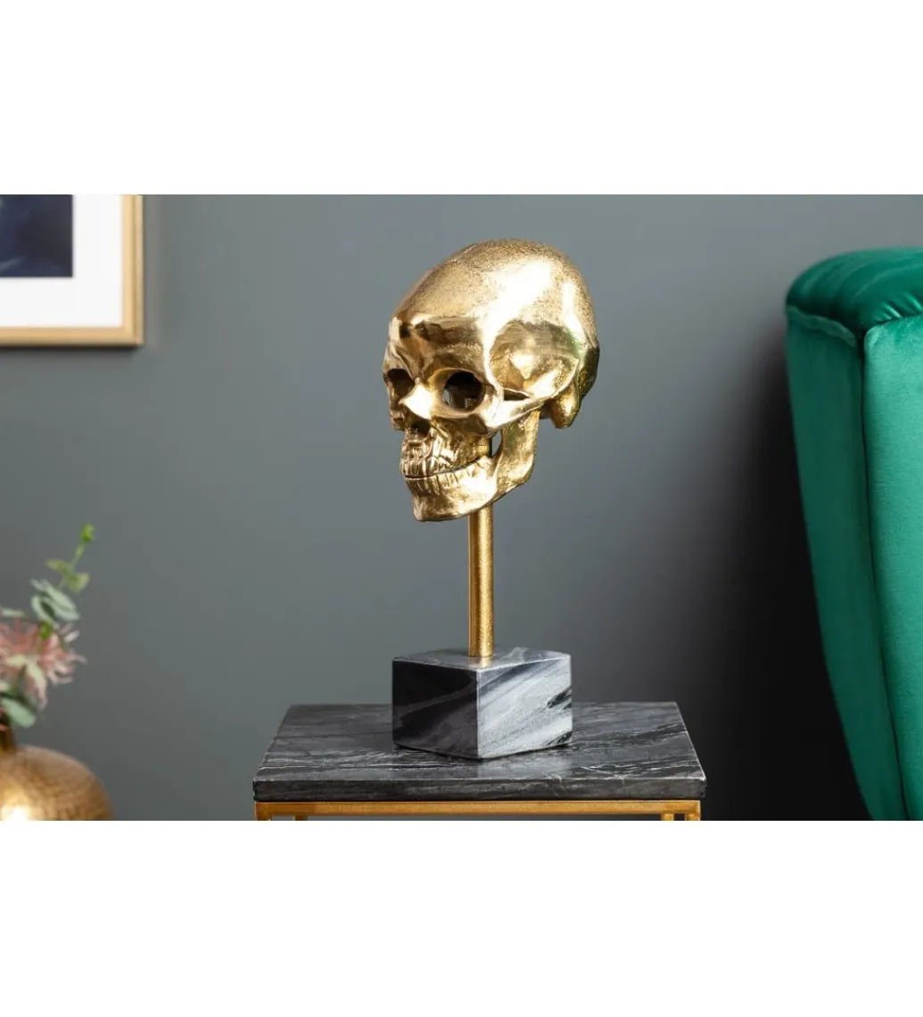Figurka dekoracyjna Skull złota*Invicta Interior Best