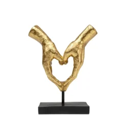 Figurka HEART HANDS 33 cm złota*KDesign