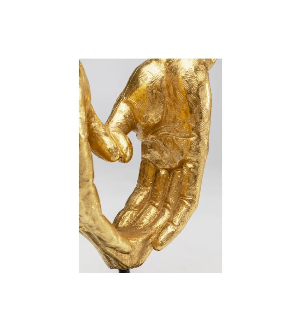 Figurka HEART HANDS 33 cm złota*KDesign