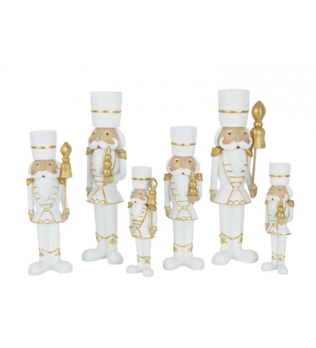Figurka RESIN biało złota*J-Line New