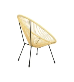 Fotel ACAPULCO 85 cm jasnożółty*KARE New