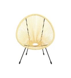 Fotel ACAPULCO 85 cm jasnożółty*KARE New